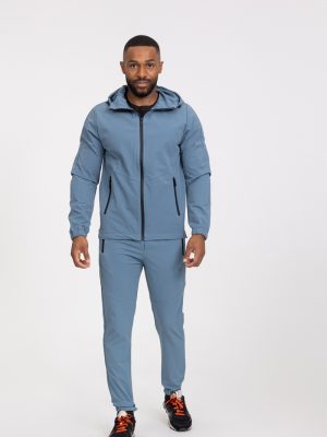 Essential sky blue cotton tracksuit