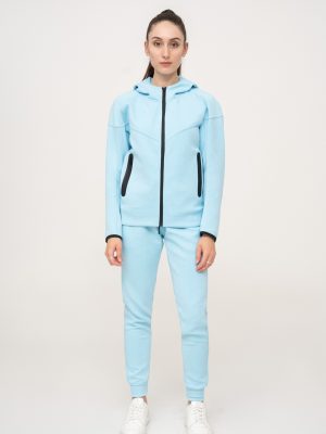 Baby blue essential sports cotton fleece tracksuit