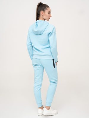 Baby blue essential sports cotton fleece tracksuit